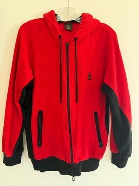 Red & Black Drake Octobers Very Own Zip Hoodie